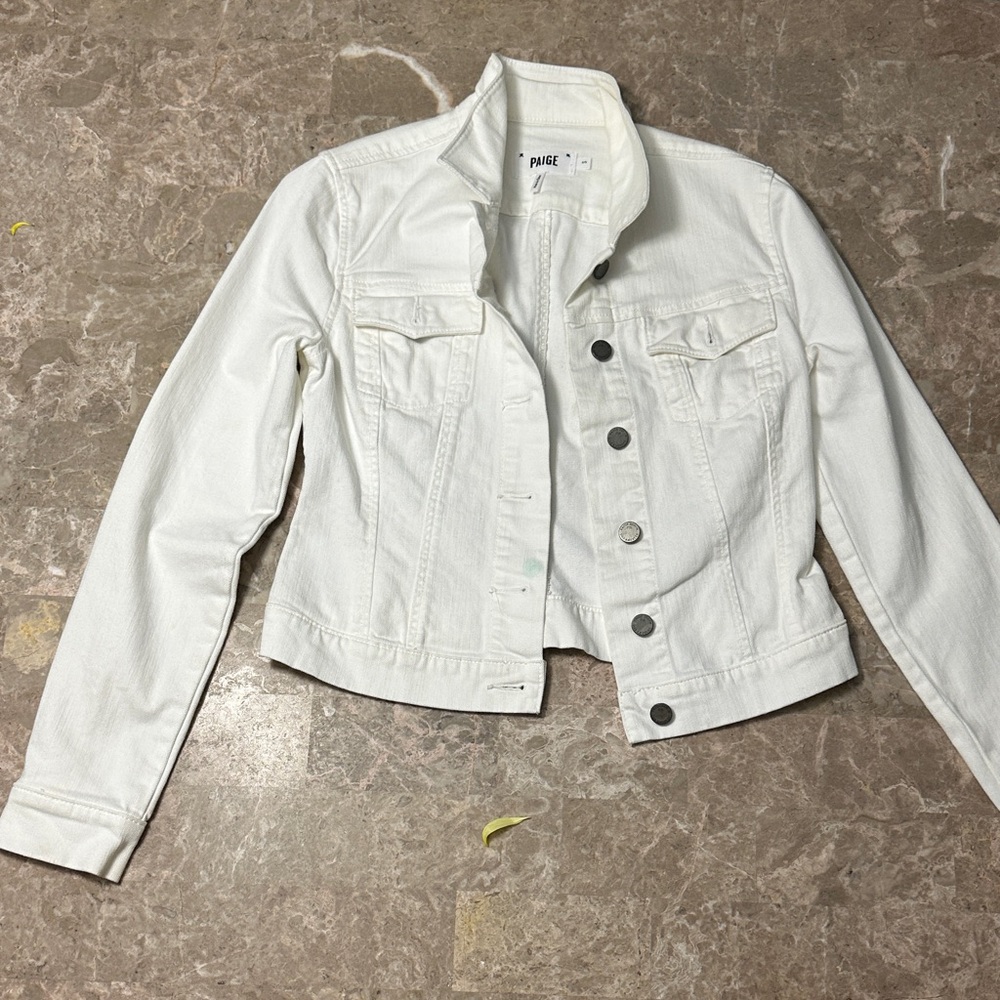 PAIGE Off-White Jean Jacket